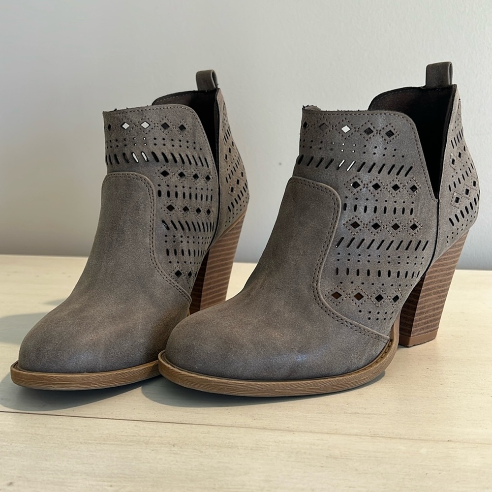 Brown booties